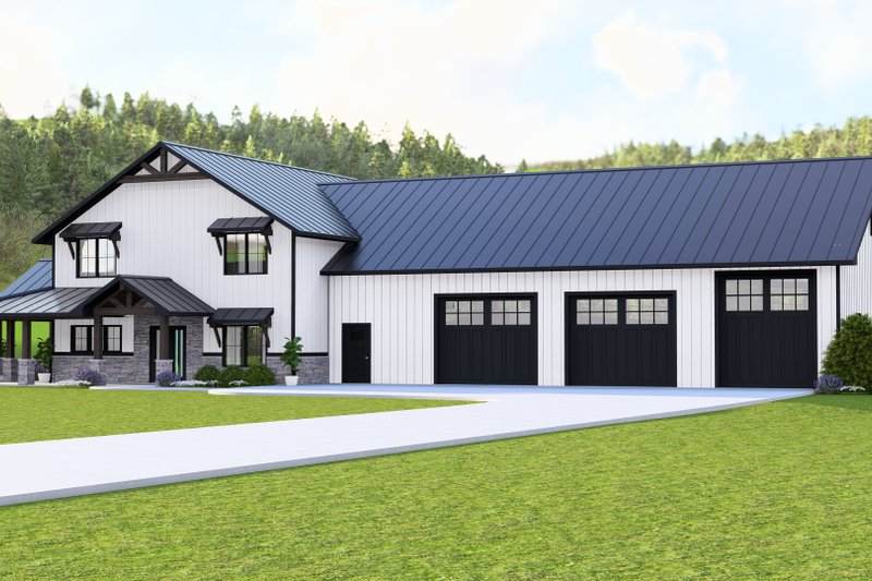 Architectural House Design - Exterior - Other Elevation for Barndominium House Plan #1064-160 - 3 bed, 2.5 bath