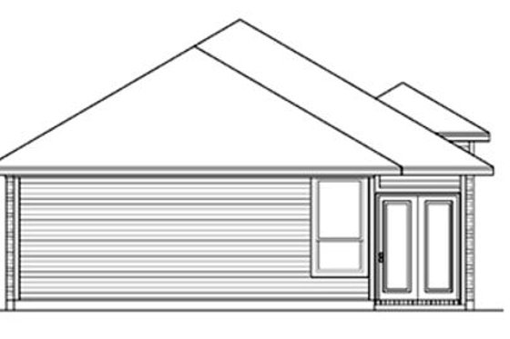 Exterior - Rear Elevation for Traditional House Plan #84-286 - 3 bed, 2 bath
