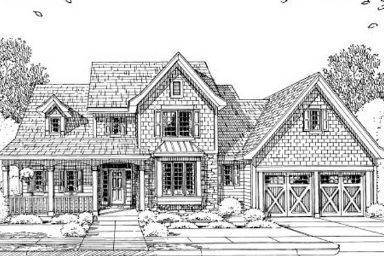 Exterior - Other Elevation for Craftsman House Plan #46-429 - 4 bed, 2.5 bath