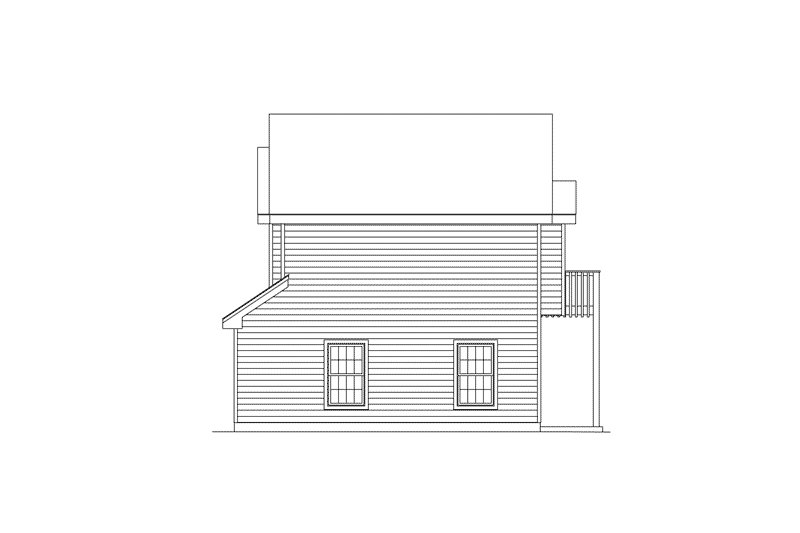 Architectural House Design - Exterior - Other Elevation 1 for Traditional House Plan #57-165 - 1 bed, 1 bath