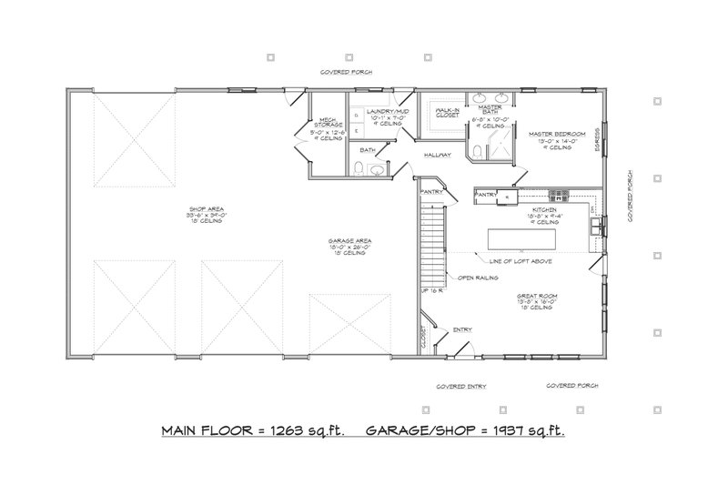 Modern Style House Plan - 3 Beds 2.5 Baths 2084 Sq/Ft Plan #1084-8 ...