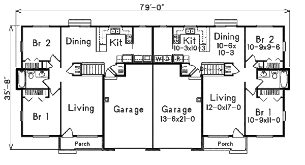 Ranch Floor Plan - Main Floor Plan #57-287