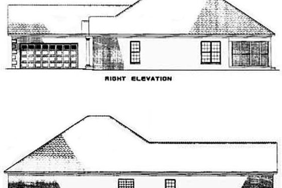 Exterior - Other Elevation for Traditional House Plan #17-2275 - 3 bed, 2 bath