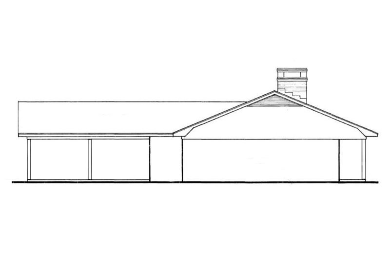 House Plan Design - Left Side Elevation