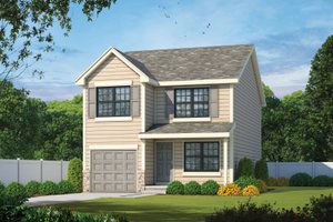 Architectural House Design - Traditional Exterior - Front Elevation Plan #20-2407