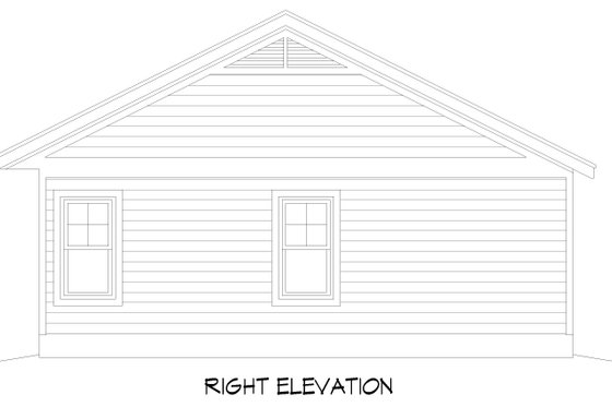 Exterior - Other Elevation 1 for Country House Plan #932-1423 - 1 bed, 1 bath