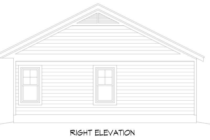 House Plan Design - Exterior - Other Elevation 1 for Country House Plan #932-1423 - 1 bed, 1 bath