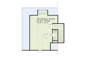 Floor Plan - Upper Floor for European House Plan #17-220 - 3 bed, 3.5 bath
