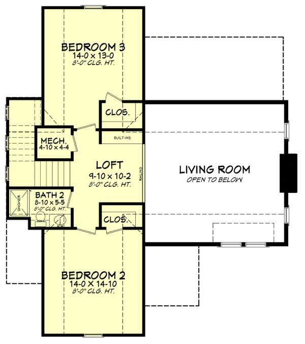 Home Plan - Farmhouse Floor Plan - Upper Floor Plan #430-180