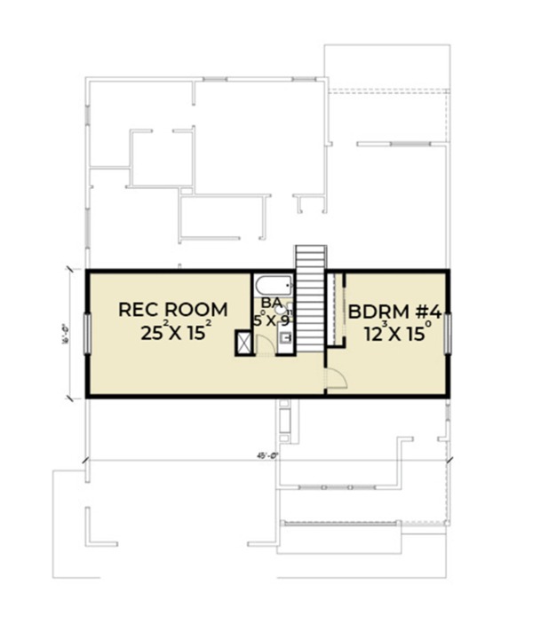 Dream House Plan - Craftsman Floor Plan - Upper Floor Plan #1070-20