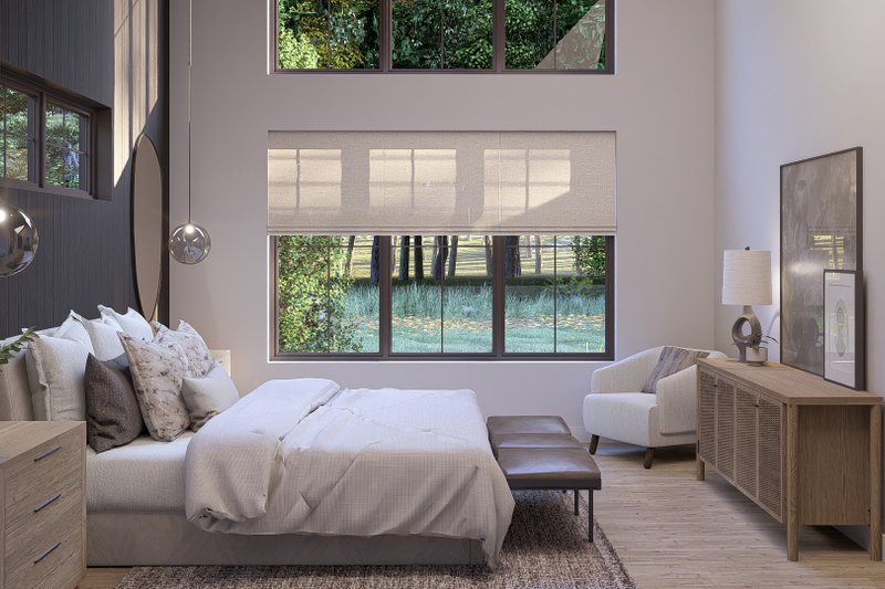 Architectural House Design - Interior - Master Bedroom for Barndominium House Plan #455-417 - 4 bed, 3.5 bath