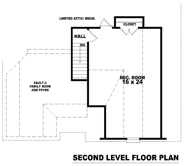 European Floor Plan - Upper Floor Plan #81-764