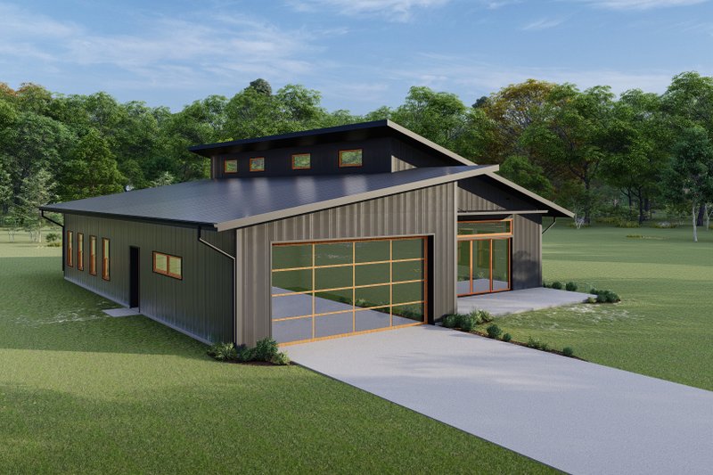 House Plan Design - Exterior - Other Elevation 5 for Barndominium House Plan #1092-28 - 3 bed, 2.5 bath