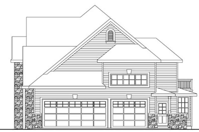 Home Plan - Exterior - Other Elevation 1 for European House Plan #124-735 - 5 bed, 3.5 bath