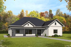 Ranch Exterior - Front Elevation Plan #117-906