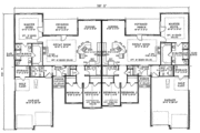 European Style House Plan - 3 Beds 2 Baths 2953 Sq/Ft Plan #17-1082 