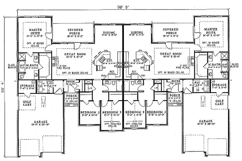 Dream House Plan - Floor Plan - Main Floor for European House Plan #17-1082 - 3 bed, 2 bath