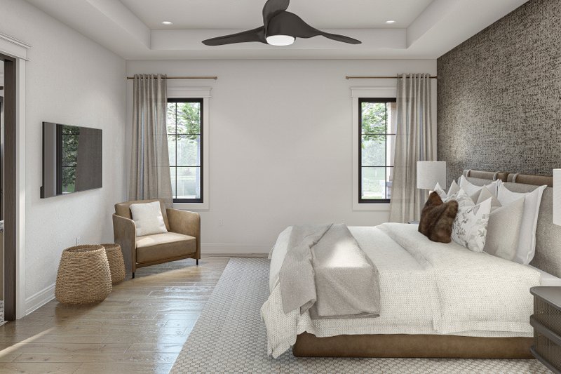House Plan Design - Interior - Master Bedroom 1 for Cottage House Plan #455-541 - 4 bed, 3 bath
