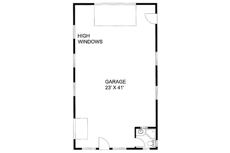 Dream House Plan - Floor Plan - Main Floor for European House Plan #117-753, 0.5 bath