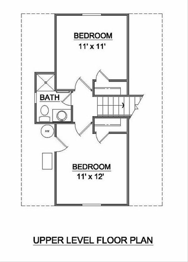 Tudor Floor Plan - Upper Floor Plan #116-111