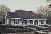 Country Style House Plan - 1 Beds 1 Baths 1076 Sq/Ft Plan #57-570 