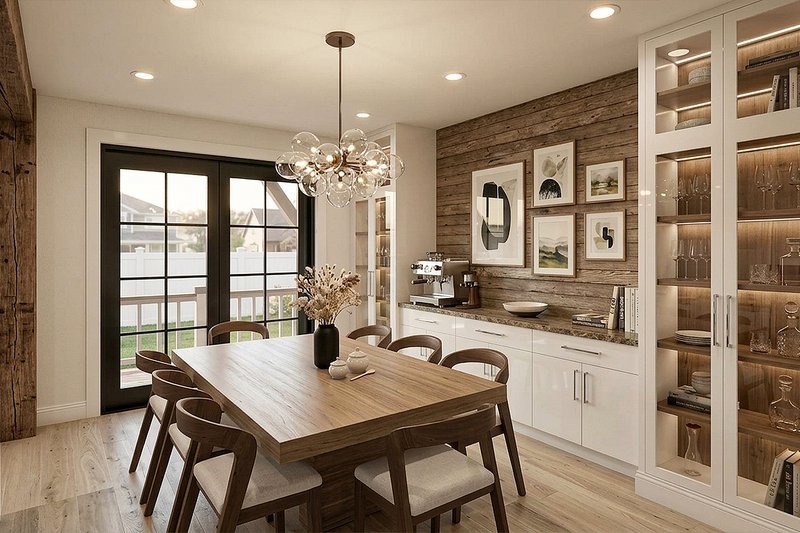 Home Plan - Interior - Dining Room for Farmhouse House Plan #928-356 - 4 bed, 3 bath