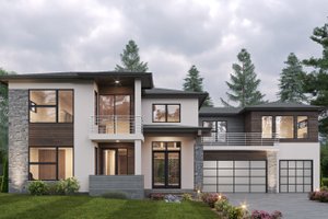 Contemporary Exterior - Front Elevation Plan #1066-236