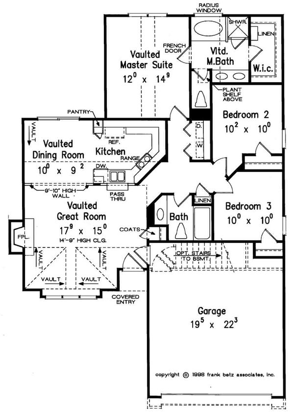 Home Plan - Cottage Floor Plan - Main Floor Plan #927-19