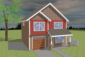 Craftsman Exterior - Front Elevation Plan #423-59