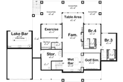 Modern Style House Plan - 2 Beds 2 Baths 2785 Sq/Ft Plan #455-392 