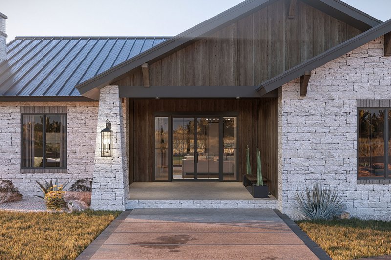 Architectural House Design - Exterior - Covered Porch for Craftsman House Plan #455-791 - 3 bed, 2.5 bath