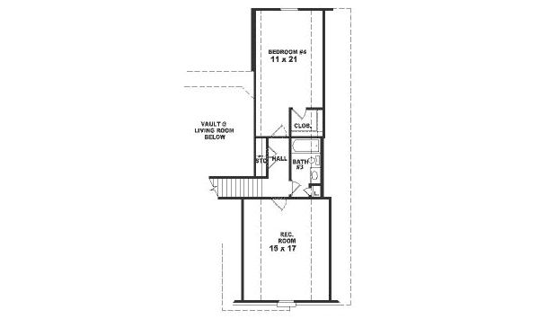 European Floor Plan - Upper Floor Plan #81-285