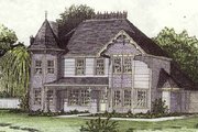 Victorian Style House Plan - 3 Beds 2.5 Baths 1982 Sq/Ft Plan #16-203 
