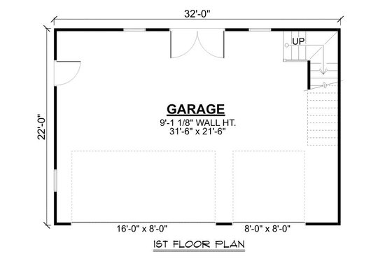 Floor Plan - Main Floor for Cottage House Plan #1064-291, 0 bath