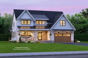 Farmhouse Exterior - Front Elevation Plan #51-1167