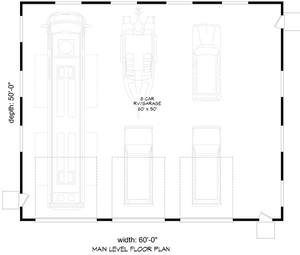 Contemporary Floor Plan - Main Floor Plan #932-1033