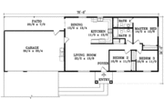House Plan - 3 Beds 2 Baths 1344 Sq/Ft Plan #1-1197 