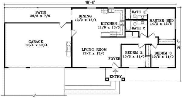 Floor Plan - Main Floor Plan #1-1197