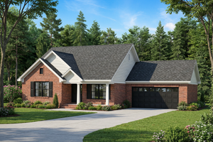 Traditional Exterior - Front Elevation Plan #17-1117