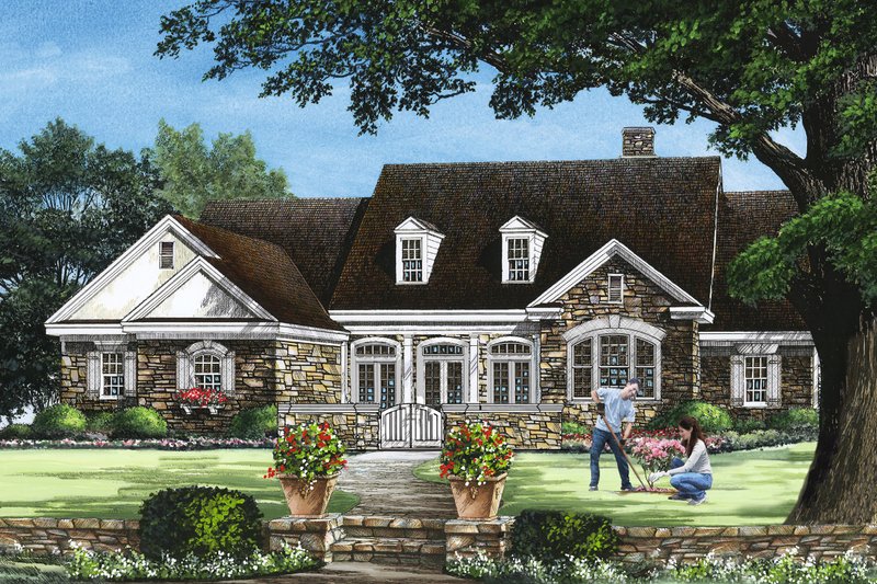 Dream House Plan - Country Exterior - Front Elevation Plan #137-279