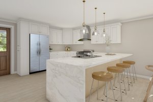 Interior - Kitchen for Farmhouse House Plan #1117-15 - 2 bed, 1 bath