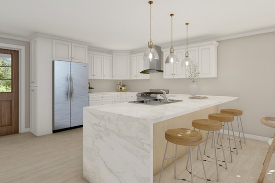 Interior - Kitchen for Farmhouse House Plan #1117-15 - 2 bed, 1 bath