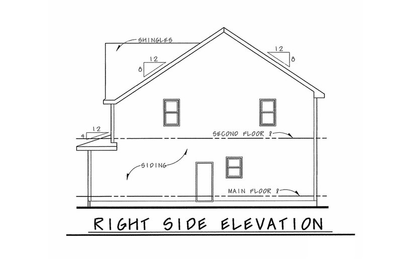 Dream House Plan - Exterior - Other Elevation 1 for Bungalow House Plan #20-1846 - 4 bed, 3 bath