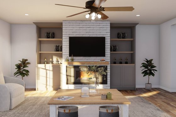 Interior - Family Room for Traditional House Plan #923-343 - 5 bed, 4.5 bath