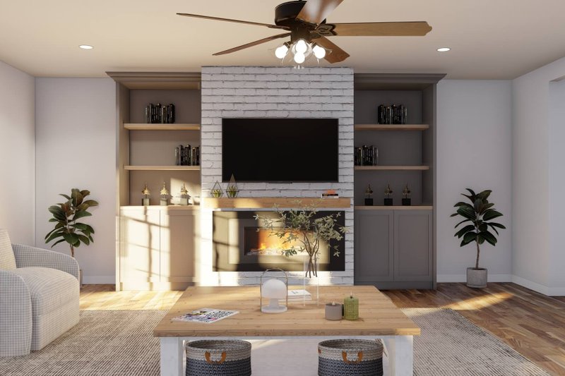 House Plan Design - Interior - Family Room for Traditional House Plan #923-343 - 5 bed, 4.5 bath