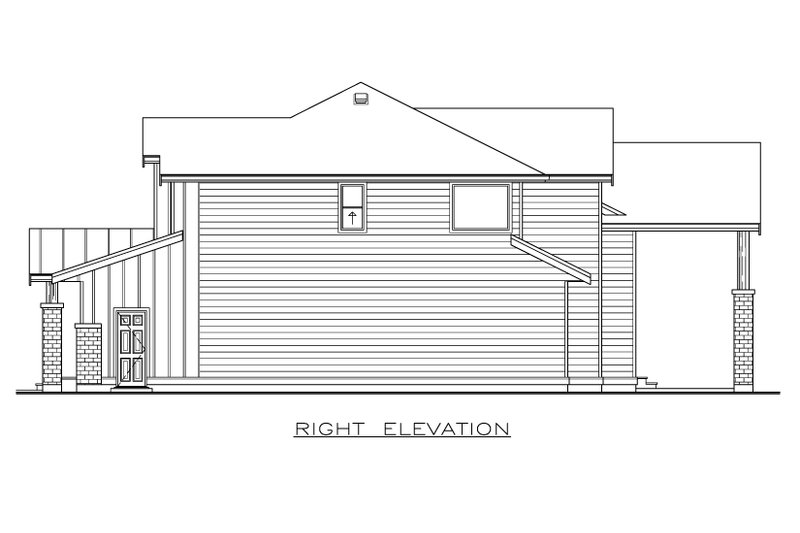 House Blueprint - Exterior - Other Elevation 1 for Contemporary House Plan #1100-98 - 3 bed, 2.5 bath