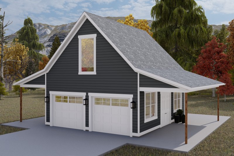 Architectural House Design - Exterior - Front Elevation 3 for European House Plan #1060-131, 0 bath