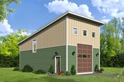 Contemporary Style House Plan - 0 Beds 0 Baths 1281 Sq/Ft Plan #932-251 