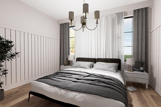 Interior - Bedroom for Bungalow House Plan #23-2818 - 4 bed, 2 bath