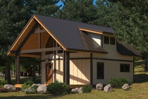 House Blueprint - Traditional Exterior - Front Elevation Plan #895-115